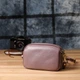 Сумка кросс-боди через плечо женская из натуральной кожи маленькая Vintage leather-22891 Пурпурная - изображение 9