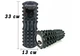 Массажный ролик EasyFit Grid Roller 33 см v.1.2 Черный (A-021483) - изображение 1