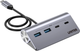 USB Hub Unitek uHUB Q4 4-in-1 USB-C Hub Space Grey (H1337AGY01) - obraz 3