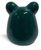 Купалка керамічна для хом'яків Mazceramics ручної роботи з вушками темно-зелена Г:7 см х Ш:9 см х В:11 см - зображення 2