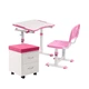 Комплект дитячих меблів парта Cubby Olea Pink та стілець FunDesk SS15W Pink - зображення 2