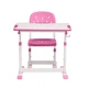 Комплект дитячих меблів парта Cubby Olea Pink та стілець FunDesk SS15W Pink - зображення 3