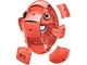 Магнитный конструктор KOR Pantone Red, Geomag (PF.800.676.00), 55 дет. - изображение 2