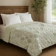 Покрывало пайяное Zastelli Field Green/11-0103 Egret Полуторное 160x210 см Двустороннее (2555000009730) - изображение 1