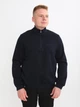 Свитшот мужской темно-синий флисовый с горлом на молнии 1359-1 3XL - изображение 1