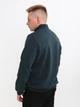 Свитшот мужской зеленый на флисе с горлом на молнии 1359-3 3XL - изображение 7