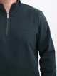Свитшот мужской зеленый на флисе с горлом на молнии 1359-3 3XL - изображение 8