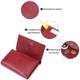 Миниатюрный женский кошелек из натуральной кожи ST Leather 23082 Бордовый - изображение 4