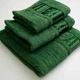 Набор махровых полотенец 3шт GM Textile 40х70см, 50х90см, 70х140см BambooN 450г/м2 (Зеленый) - изображение 3