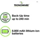 Міні ДБЖ Tecnoware ERA PLUS, PowerBank 8800 mAh для WIFI, модему, маршрутизатора, VolP, відеокамер, 25 Вт, автономна робота до 240 хв. - зображення 7