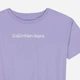 Подростковая укороченная футболка для девочки Calvin Klein 478339602 140 см Сиреневая (1159837463) - изображение 3