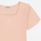 Подростковая футболка для девочки Calvin Klein 871389508 152 см Розовая (1159842086) - изображение 2