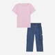 Детский летний комплект (футболка + штаны) для девочки Calvin Klein 655628196 110 см Разноцветный (1159842129) - изображение 4