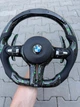 Премиальный спортивный руль BMW M из кованого карбона в зеленом цвете — для моделей F20, F30, F32, X5, X6 - изображение 2