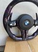 Профессиональный руль BMW M Кованый карбон фиолетовый + LED экран F-Series F15 F16 F20 F21 F25 F26 F30 F31 F32 F34 F35 F3 - изображение 2
