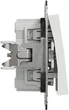 Вимикач кнопковий Schneider Electric Asfora білий без рамки EPH0770121 - изображение 3