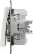 Перемикач двоклавішний Schneider Electric Asfora білий без рамки EPH0670121 - изображение 3