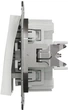 Вимикач 2-клавішний кнопковий Schneider Electric Asfora білий без рамки EPH1170121 - изображение 3