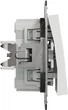 Вимикач 2-клавішний Schneider Electric Asfora білий без рамки EPH0370121 - зображення 3