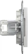 Розетка RJ45 Тип UTP категорія 5E Schneider Electric Asfora Білий без рамки EPH4370121 - изображение 3