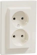 Розетка подвійна без заземлення Schneider Electric Asfora Кремова EPH9700123 - изображение 1