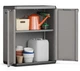 Шафа Keter/Kis Piu Low Cabinet сіра 68 x 39 x 83 см 1 полиця пластикова багатофункціональна (241542) - изображение 3