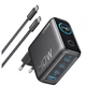 Зарядное устройство Anker 140W USB-C Charger, 4 порта быстрой зарядки с технологией GAN, цветной дисплей (Euro) - изображение 1