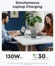 Зарядное устройство Anker Nano 130W USB C, 6-портовая зарядная станция, 4 USB-C и 2 порта USB-A - Black - изображение 4