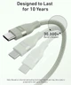 Кабель Anker Nano USB-C Cable 240W 0,9m Flexible Braided Cord Fast Charging for iPhone 12-17 Series - Green - изображение 3