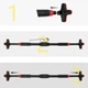 Турник раздвижной Cornix Pro+ 70-100 см XR-0286 Black/Red - изображение 8