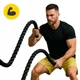 Канат тренувальний 4FIZJO Battle Rope 15 м для кросфіту Black (P-5907739312266) - зображення 3