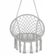 Крісло-гойдалка 4FIZJO Boho Dream 80 см підвісна, плетена Grey (P-5905973404525) - зображення 9