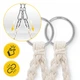 Кресло-качели 4FIZJO Boho Dream 80 см подвесное, плетеное Beige (P-5905973404518) - изображение 3