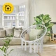 Крісло-гойдалка 4FIZJO Boho Dream 80 см підвісна, плетена Grey (P-5905973404525) - зображення 10