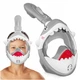 Маска для снорклінгу TSUNAMI Shark повнолицьова, дитяча Grey (P-5905973405447) - изображение 1