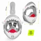 Маска для снорклінгу TSUNAMI Shark повнолицьова, дитяча Grey (P-5905973405447) - изображение 4