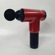 Массажер для тела аккумуляторный Fascial Gun, портативный электрический массажный пистолет с 4 насадками и 6 скоростями, беспроводной вибромассажер для мышц спины, шеи, поясницы, ног и рук Красный KH-032-Red - изображение 5