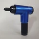 Массажер для тела аккумуляторный Fascial Gun, портативный электрический массажный пистолет с 4 насадками и 6 скоростями, беспроводной вибромассажер для мышц спины, шеи, поясницы, ног и рук Синий KH-032-Blue - изображение 4