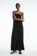 Сукня жіноча COS pleated bandeau maxi dress 1183139001 42 Чорний - изображение 2
