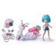 Дитяча лялька "Красуня Пінк на скутері" 4SF Manga Dolls HKTF3000 серії "Hello Kitty" - зображення 4