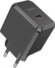 Мережевий зарядний пристрій Hoco CS13A Ocean single port PD20W charger Black (6942007603805) - зображення 1