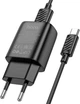 Сетевое зарядное устройство с кабелем Hoco C134A Solid single-port charger set (Type-C) (EU) Black (6942007621359) - изображение 4