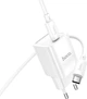 Мережевий зарядний пристрій з кабелем Hoco C148A Charm single port PD30W charger set (C to C) (EU) White (6942007630320) - зображення 7