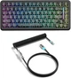 Клавіатура Магнітна ATTACK SHARK X82 PRO HE Black Contour Бездротова Ігрова RGB. 2.4G/Bluetooth/Кабель. Батарея 5000mAh. Кабель Авіатор. 8000 Герц/c. Магнітні Світчі - зображення 2