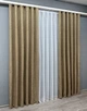 Комплект готовых штор VR-Textil Лен Мешковина № 1768ш Миндальный 100х275см 2 шт (31-849) - изображение 4