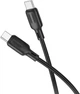 Кабель Borofone BX113 Lenny 60W silicone charging data cable C to C 1 м Black (6941991115455) - изображение 2