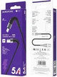 Кабель Borofone BX32 USB to Type-C 2.4A, 1 м, nylon, aluminum+TPE connectors, Black (6931474710451) - зображення 3