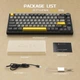 Клавіатура бездротова AJAZZ AK820 PRO 75% на Flying fish Switches Black-Grey-Yellow - зображення 3