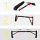 Турнік розсувний Cornix Elite 65-90 см XR-0289 Black/Red - зображення 4