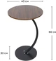 Приставной столик Fabrika Brik Marble Коричневый (FK-W4097) - изображение 6